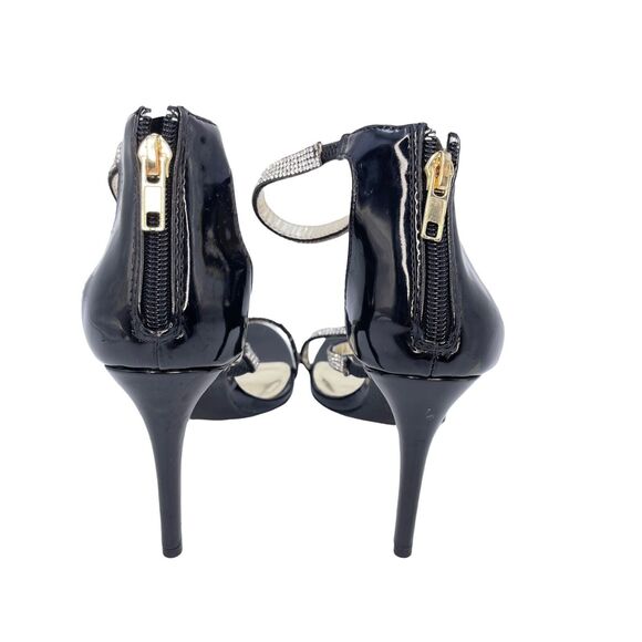 Bebe Women’s Janae Black Upper Patent Leather High Heel Pump US Size 7 - Picture 6 of 7